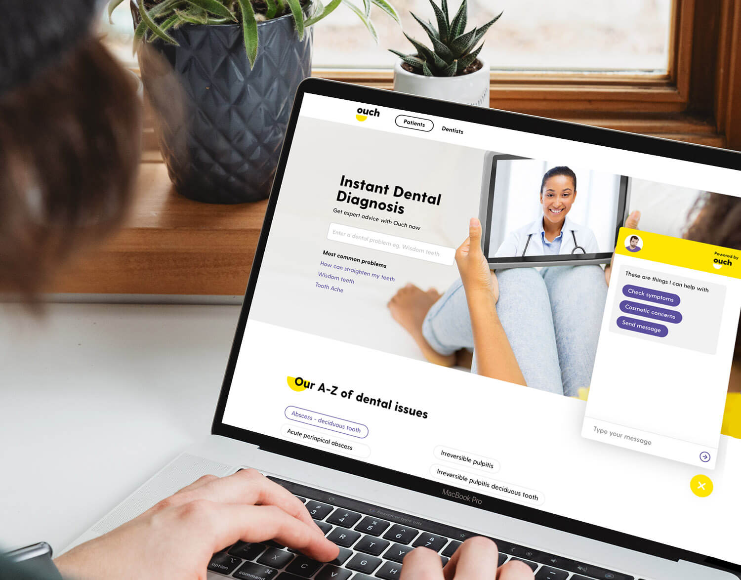 Dentist chatbot dental advice and diagnosis